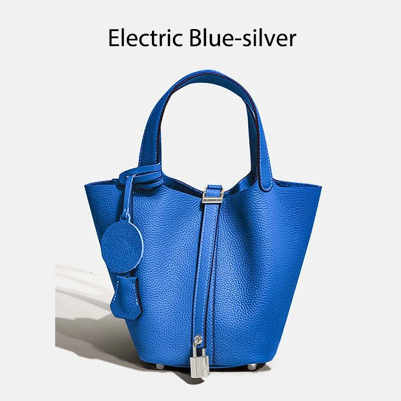 MENDY Damestassen Handtassen Emmer Tas Echt leer Mode Tote Bag Echt leer Luxe Designer Big Size Grote Dame Handtassen