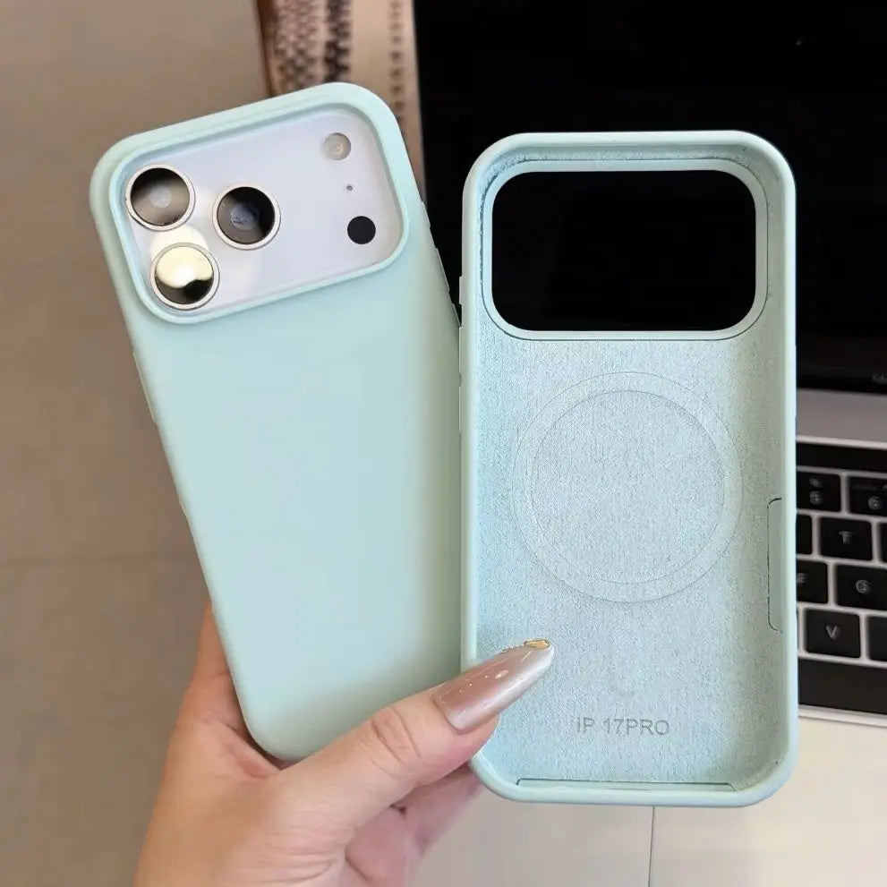 Original Liquid Silicone Magnetic For Magsafe Charge Phone Case For iPhone 18 Air 17 E 16 15 14 Plus 13 Pro Max Shockproof Cover