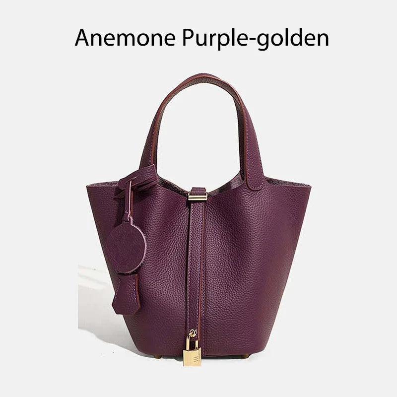 MENDY Damestassen Handtassen Emmer Tas Echt leer Mode Tote Bag Echt leer Luxe Designer Big Size Grote Dame Handtassen