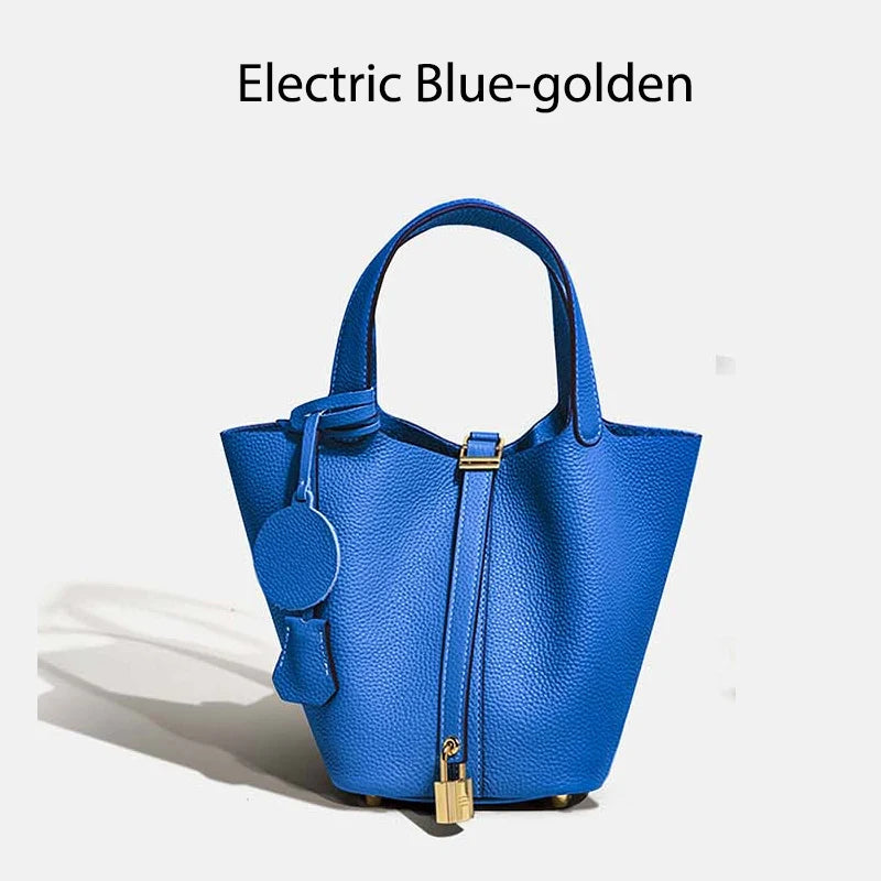 MENDY Damestassen Handtassen Emmer Tas Echt leer Mode Tote Bag Echt leer Luxe Designer Big Size Grote Dame Handtassen