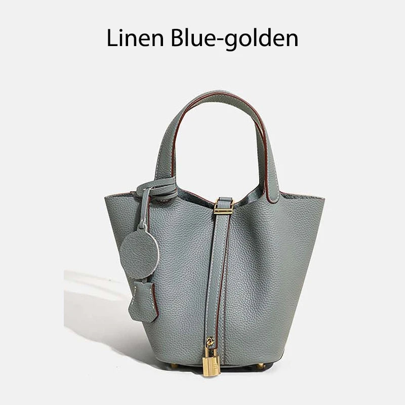MENDY Damestassen Handtassen Emmer Tas Echt leer Mode Tote Bag Echt leer Luxe Designer Big Size Grote Dame Handtassen