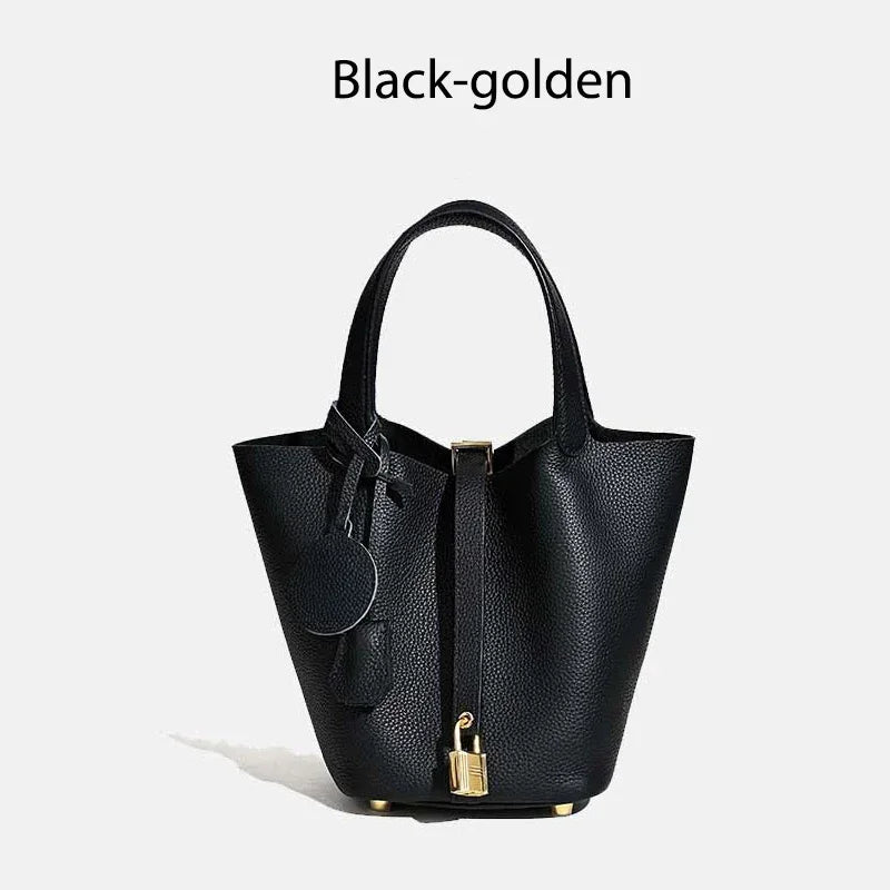 MENDY Damestassen Handtassen Emmer Tas Echt leer Mode Tote Bag Echt leer Luxe Designer Big Size Grote Dame Handtassen