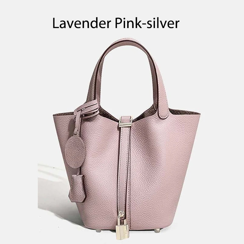 MENDY Damestassen Handtassen Emmer Tas Echt leer Mode Tote Bag Echt leer Luxe Designer Big Size Grote Dame Handtassen
