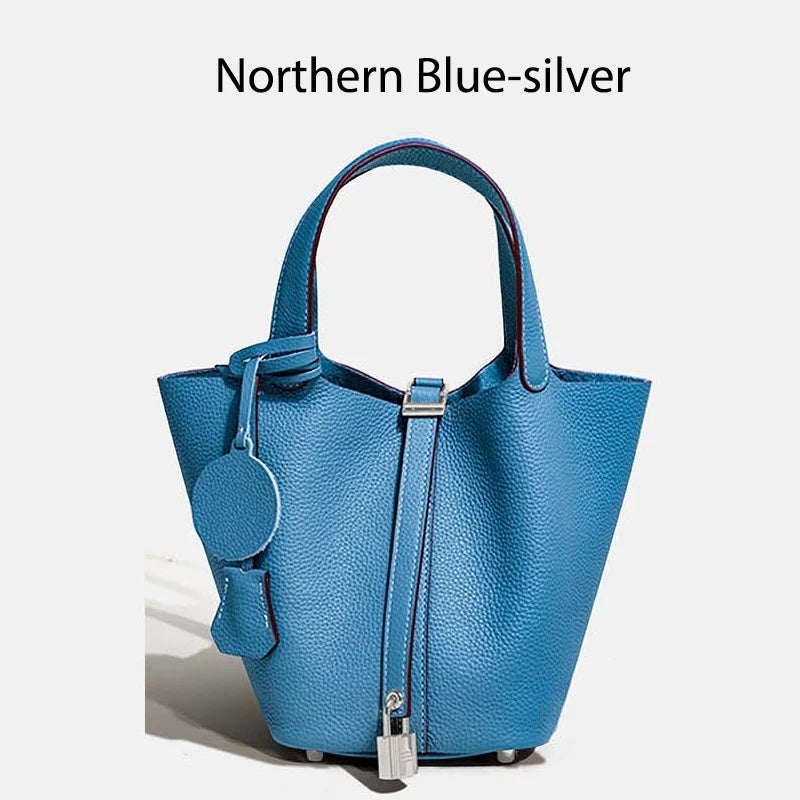 MENDY Damestassen Handtassen Emmer Tas Echt leer Mode Tote Bag Echt leer Luxe Designer Big Size Grote Dame Handtassen