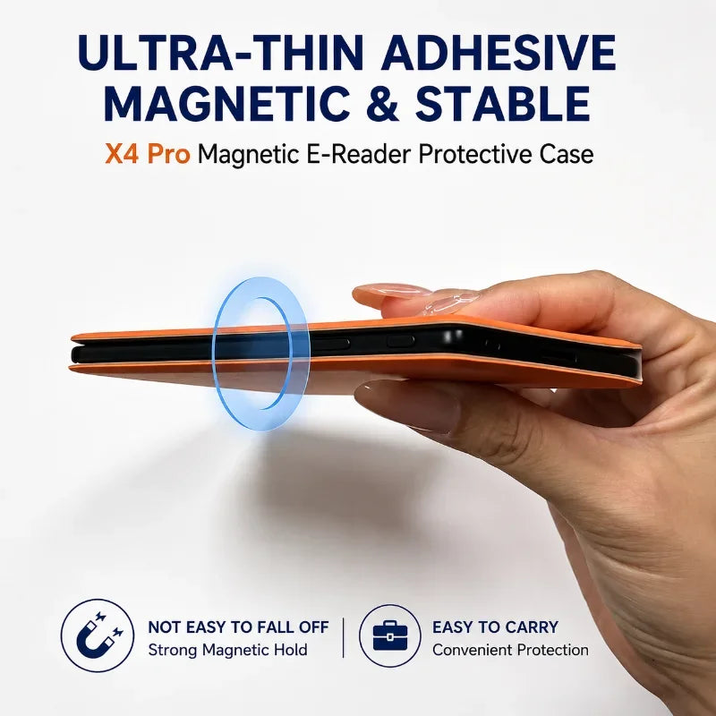 New Magnetic Flip Cover With Stand E‑reader Protective Case For Xteink X3 X4 X4pro Shockproof Detachable Shell Protective Sleeve