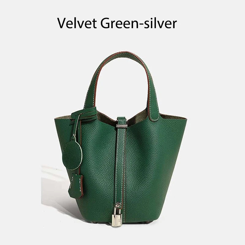 MENDY Damestassen Handtassen Emmer Tas Echt leer Mode Tote Bag Echt leer Luxe Designer Big Size Grote Dame Handtassen