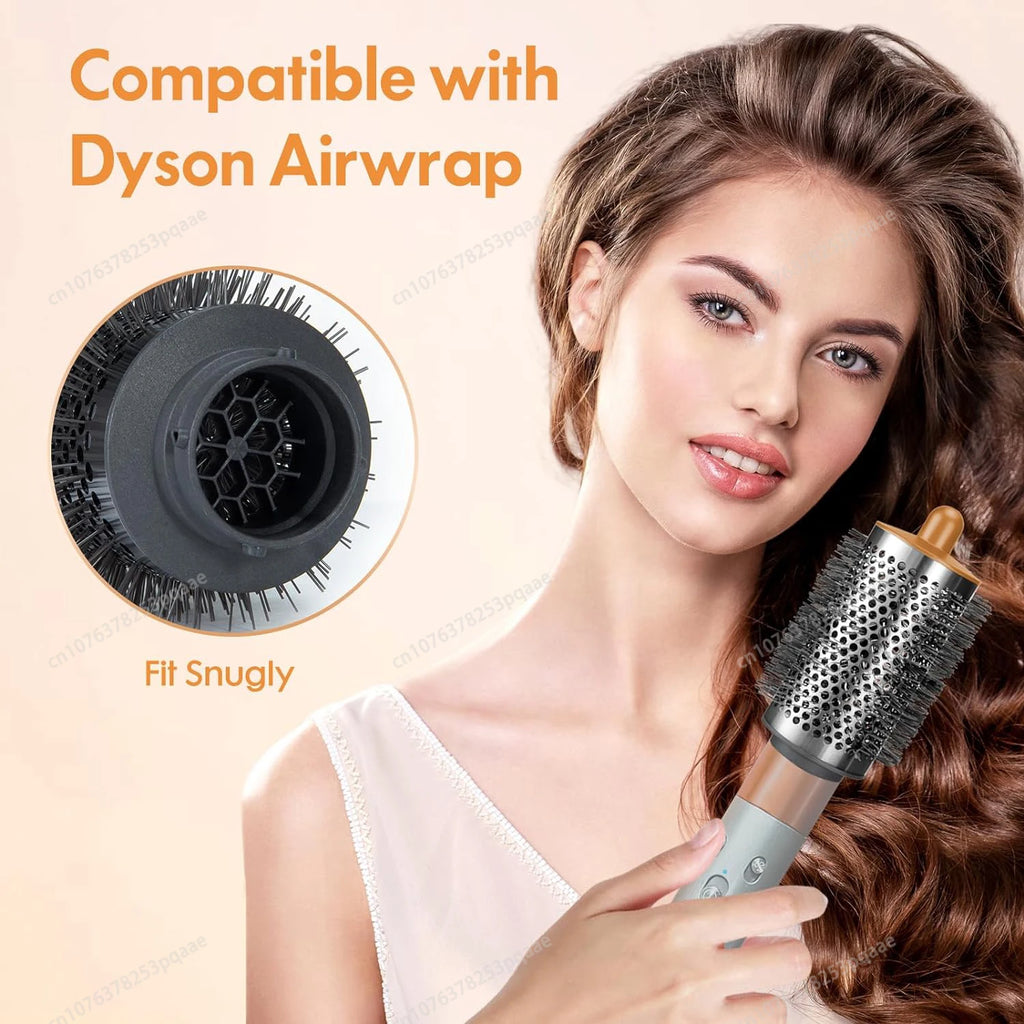 20/38/55MM Round Volumizing Brush for Dyson Airwrap HS01/HS05 Attachment Cylinder Comb Fluffy Nozzle Curling Brush Replacement