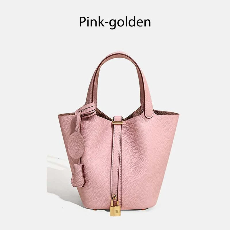 MENDY Damestassen Handtassen Emmer Tas Echt leer Mode Tote Bag Echt leer Luxe Designer Big Size Grote Dame Handtassen