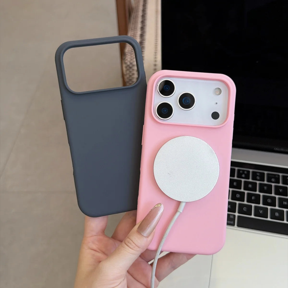 Original Liquid Silicone Magnetic For Magsafe Charge Phone Case For iPhone 18 Air 17 E 16 15 14 Plus 13 Pro Max Shockproof Cover