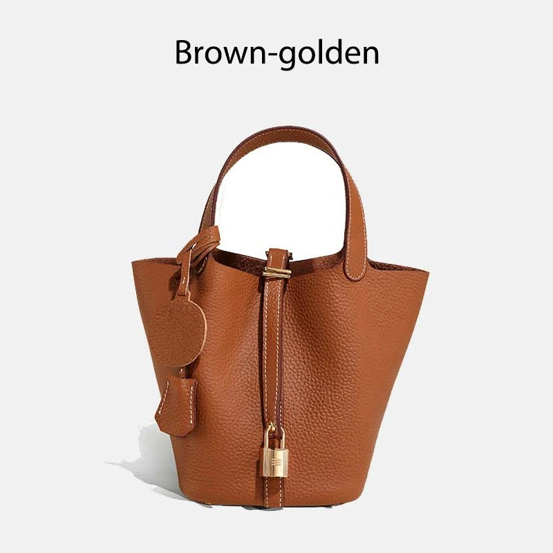 MENDY Damestassen Handtassen Emmer Tas Echt leer Mode Tote Bag Echt leer Luxe Designer Big Size Grote Dame Handtassen