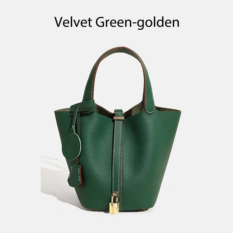 MENDY Damestassen Handtassen Emmer Tas Echt leer Mode Tote Bag Echt leer Luxe Designer Big Size Grote Dame Handtassen