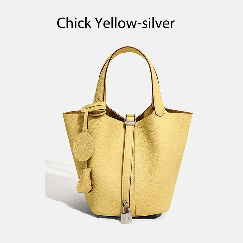 MENDY Damestassen Handtassen Emmer Tas Echt leer Mode Tote Bag Echt leer Luxe Designer Big Size Grote Dame Handtassen
