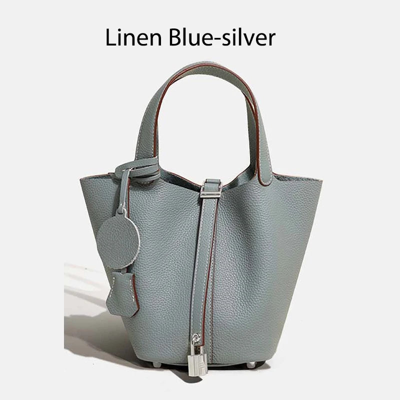 MENDY Damestassen Handtassen Emmer Tas Echt leer Mode Tote Bag Echt leer Luxe Designer Big Size Grote Dame Handtassen