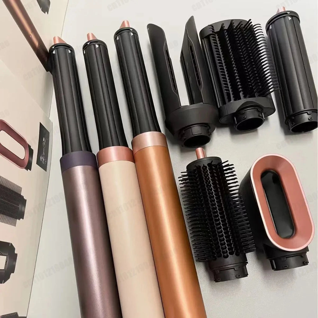 Upgraded 1500w Multil Hair Styler Hair Dryer 30/40mm Auto Curling Barrels and Hair Strightenting Nozzle Hot Air Brush Wrap Style