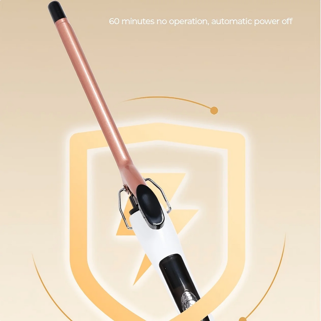 Ceramic Perm Bar 0.51 Inch Hair Salon Hot Perm Tool Curling Iron, Fast Heating, Dual Speed Temperature Control